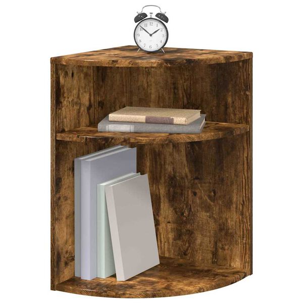 vidaXL Avlastningsbord R&oslash;kt eik 39,7 x 39,7 x 60 cm Konstruert tre