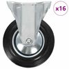 vidaXL Faste hjul 16 stk 160 mm