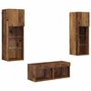 vidaXL TV Veggskap 4 pcs Artisan Eik Konstruert tre