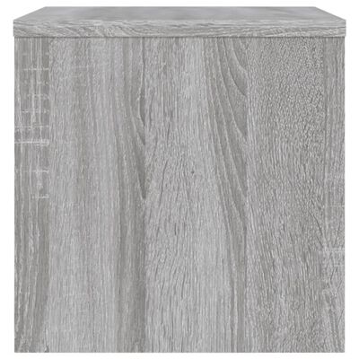 vidaXL Nattbord grå sonoma 40x30x30 cm konstruert tre