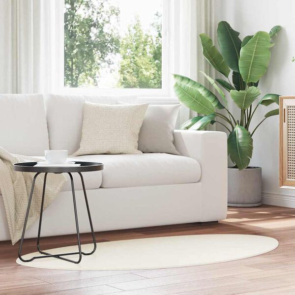 vidaXL Omr&aring;detepper HUARTE Krem 160 x 230 cm Polyester