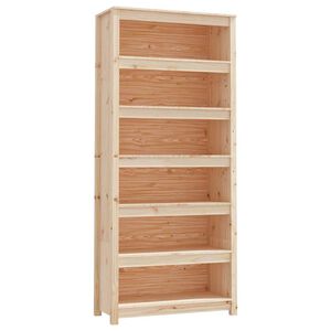 vidaXL Bokhylle 80x35x183 cm heltre furu