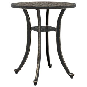 vidaXL Hagebord bronse &Oslash;48x53 cm st&oslash;pt aluminium