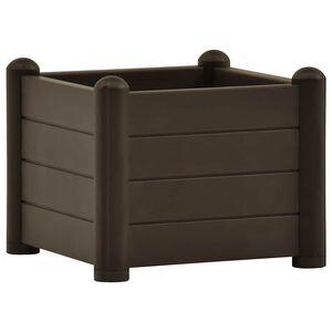 vidaXL H&oslash;ybed PP mocca 43x43x35 cm