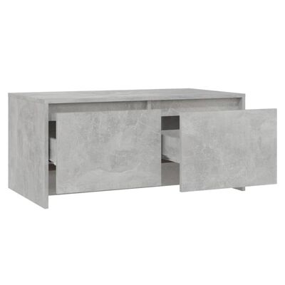 vidaXL Salongbord betonggrå 90x50x41,5 cm sponplate