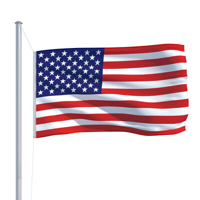 vidaXL Amerikansk flagg 90x150 cm