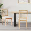vidaXL Spisestoler 2 pcs Naturlig 50 x 52,5 x 91 cm Solid Gummitre