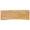 vidaXL Bordplate 110x40x2,5 cm naturlig kant heltre mango
