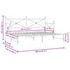 vidaXL Dagseng med trille uten madrass svart 80x200 cm st&aring;l