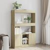 vidaXL Highboard sonoma eik 92x33x140 cm konstruert tre