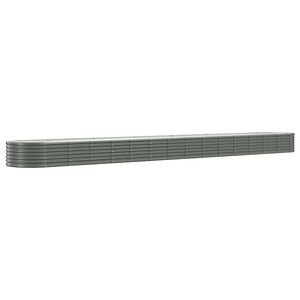 vidaXL H&oslash;ybed galvanisert st&aring;l 620x80x36 cm gr&aring;