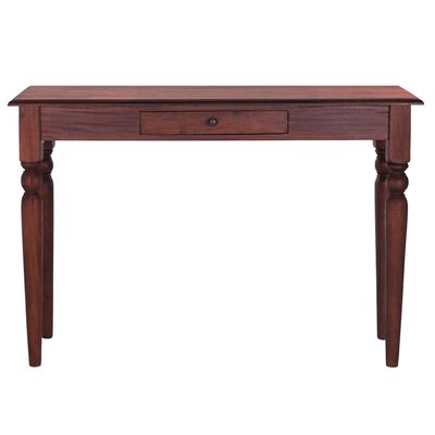 vidaXL Konsollbord klassisk brun 110x30x75 cm heltre mahogni