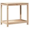 vidaXL Pottebord med hylle 82,5x50x75 cm heltre furu