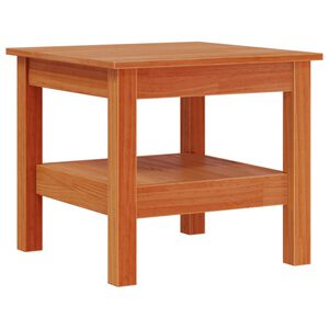 vidaXL Salongbord voksbrun 45x45x40 cm heltre furu