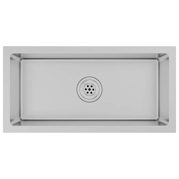 vidaXL H&aring;ndlaget kj&oslash;kkenvask rustfritt st&aring;l