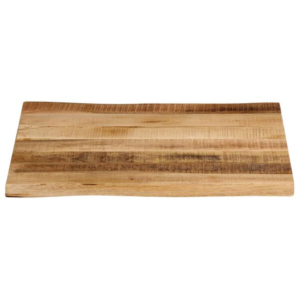 vidaXL Bordplate naturlig kant 80x80x2,5 cm grovt heltre mangotre