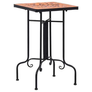 vidaXL Sidebord med mosaikkm&oslash;nster terrakotta keramikk