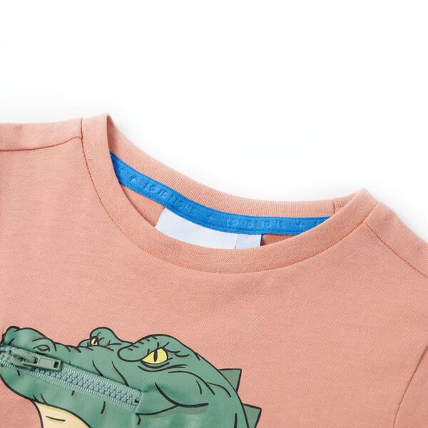 T-skjorte for barn lyseoransje 104