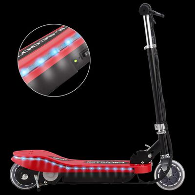 vidaXL Elektrisk sparkesykkel med LED 120 W rød