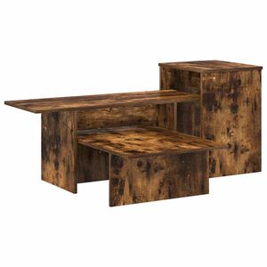 vidaXL Konsollbord R&oslash;kt eik 91,5 x 35 x 38,5 cm Konstruert tre