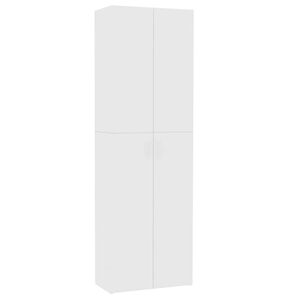 vidaXL Kontorskap hvit 60x32x190 cm konstruert tre