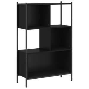 vidaXL Bokhylle svart 72x28x109 cm konstruert tre