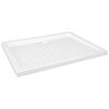 vidaXL Dusjbrett med prikker hvit 90x70x4 cm ABS
