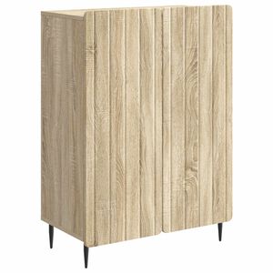 vidaXL Serviesskap Sonoma eik 66 x 34,5 x 92 cm Konstruert tre
