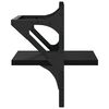 vidaXL Vegghyller med stenger 2 stk svart 30x25x30 cm