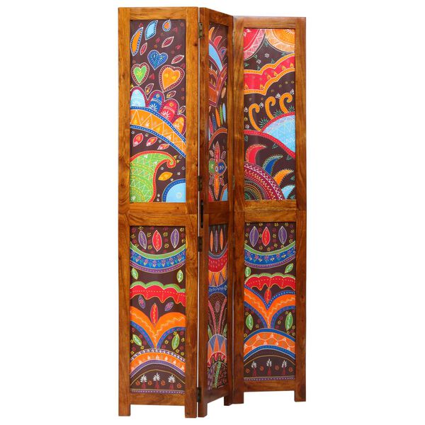 vidaXL Romdeler Honning brun 105 x 1,5 x 180 cm Solid akasietre