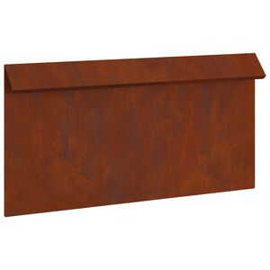 vidaXL Sneglenett 50 x 3,5 x 25 cm Cortenst&aring;l Rusten