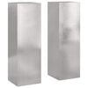 vidaXL Planteholder 2 pcs s&oslash;lv 24 x 24 x 75 cm Rustfritt st&aring;l