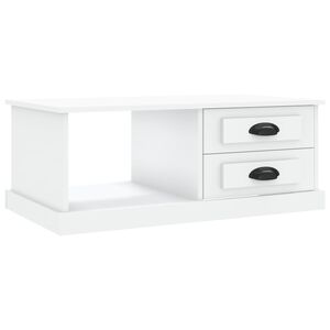 vidaXL Salongbord hvit 90x50x35 cm konstruert tre