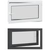 vidaXL Kj&oslash;levindu RISOR 100 x 60 cm PVC og glass Antrasitt