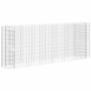 vidaXL Gabion h&oslash;ybed galvanisert jern 260x50x100 cm
