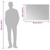 vidaXL Baderomsspeil med LED 90x60 cm