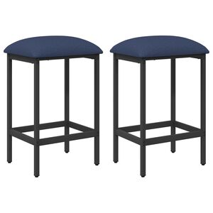 vidaXL Barstol 2 stk. Bl&aring; 40 x 32 x 74 cm Konstruert tre