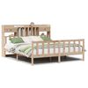 vidaXL Seng med bokhylle uten madrass 180x200 cm heltre furu