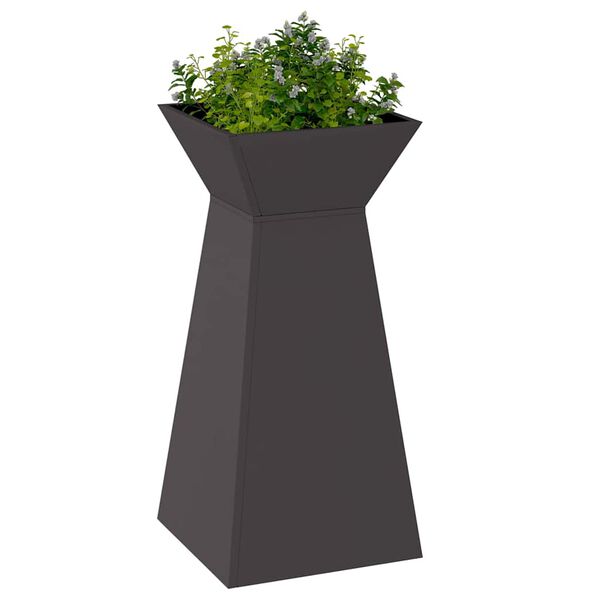 vidaXL Søyleplanter Svart 35 x 35 x 73 cm