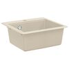 vidaXL Vask 80% kvarts og 20% harpiks 470 x 440 mm Beige