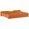 vidaXL Sengeskuffer 2 stk voksbrun 80x55x17 cm heltre furu