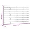 vidaXL Veggmontert hodegavl honningbrun 106x3x63 cm heltre furu