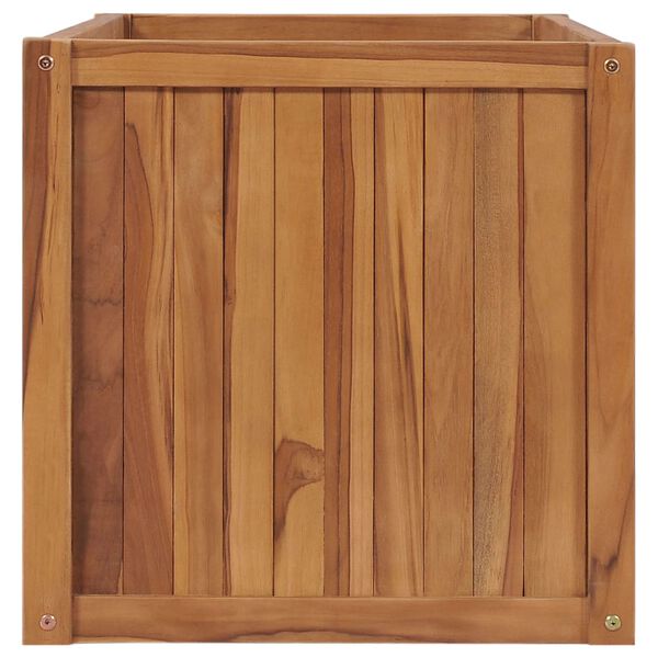 vidaXL Høybed 100x50x50 cm heltre teak