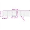 vidaXL Hundeport sammenleggbar 6 paneler svart 300 cm poppeltre