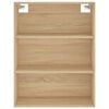 vidaXL Highboard sonoma eik 69,5x34x180 cm konstruert tre