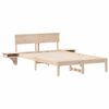 vidaXL Sengestamme med hodegjerde Brun 140 x 190 cm Massiv furu