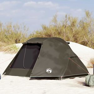 vidaXL Campingtelt 3 personer brun vanntett