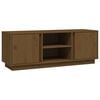 vidaXL TV-benk honningbrun 110x35x40,5 cm heltre furu