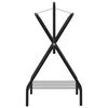 vidaXL Sammenleggbart salstativ frittstående svart jern