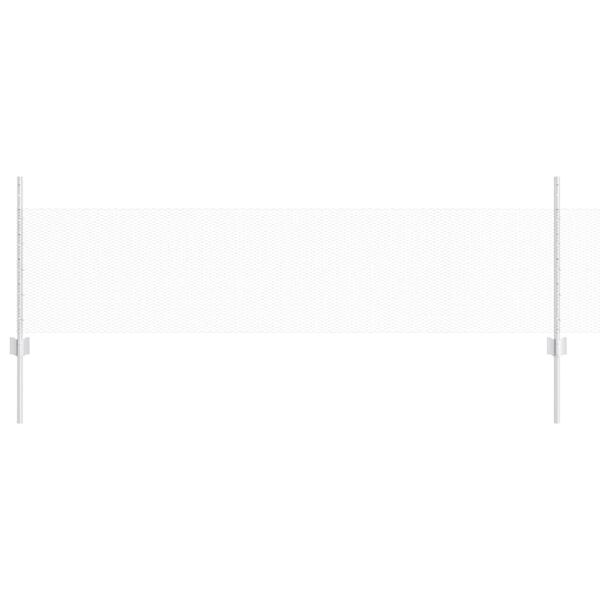 vidaXL Gjerde med stolpe s&oslash;lv 0,5 x 50 m St&aring;l